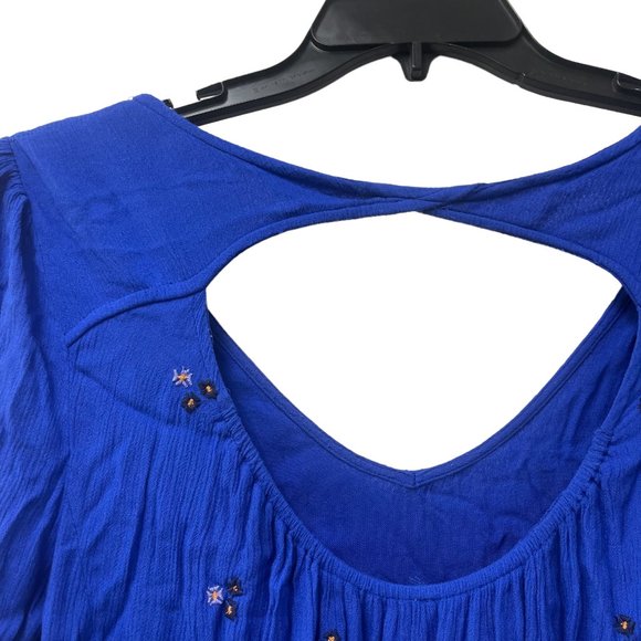 Free People Dress size L, Blue Floral - Picture 5 of 7